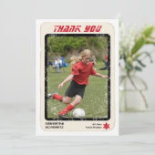 Carte de remerciements de bat mitzvah d'étoile de (Debout devant)