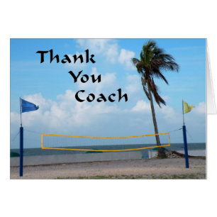 Carte de remerciements de Beach Volleyball Coach