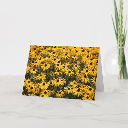 Carte De Remerciements De beaux tournesols, des tas et beaucoup d'objets  (Devant)