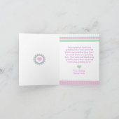 Carte de remerciements de bébé - facile à (Intérieur)