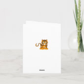 Carte de remerciements de Bengal Tiger (Dos)