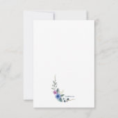 Carte de remerciements de Bereaved (Dos)