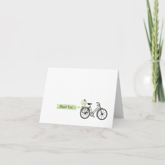 Carte de remerciements de bicyclette