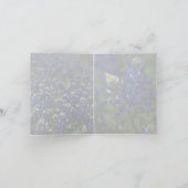 Carte de remerciements de Bluebonnets et de route (Intérieur)