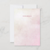 Carte de remerciements de boîte rose pâtisserie dé (Dos)