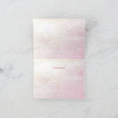 Carte de remerciements de boîte rose pâtisserie dé (Intérieur)