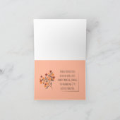 Carte de remerciements de bouquet d'automne (Intérieur)