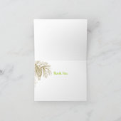 Carte de remerciements de branches de pin (Intérieur)