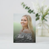 Carte de remerciements de calligraphie tendance (Debout devant)