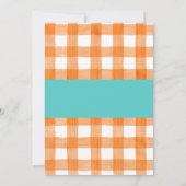 Carte de remerciements de camion Citrouille orange (Dos)