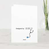 Carte de remerciements de carrière Floral (Dos)