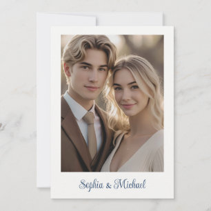 Carte de remerciements de carte Mariage moderne