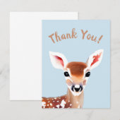 carte de remerciements de cerfs (Devant / Derrière)