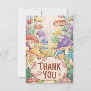 Carte de remerciements de champignons de salutatio