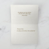 Carte de remerciements de charme (Intérieur)