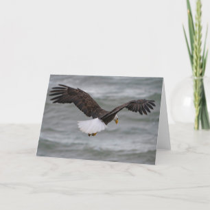 Carte de remerciements de chasse aux aigles chauve