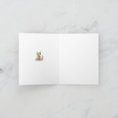 Carte de remerciements de chat de patchwork (Intérieur)