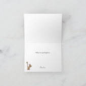 Carte de remerciements de chat lunaire (Intérieur)