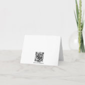 Carte de remerciements de chat lunaire (Dos)