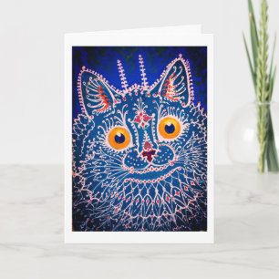 Carte de remerciements de chats psychédéliques