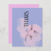 Carte de remerciements de chèvre (Devant / Derrière)