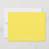 Carte de remerciements de citron (Dos)