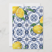 Carte de remerciements de citron méditerranéen de  (Dos)
