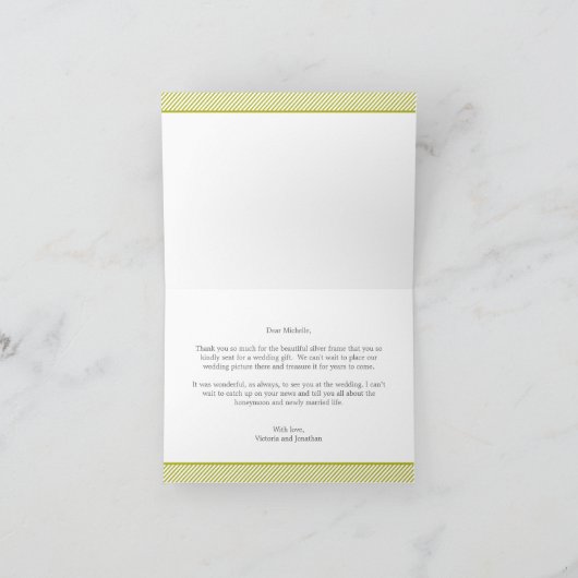 Carte de remerciements de clichés funestes (Intérieur)