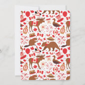 Carte de remerciements de coeur de la fête du Cana (Dos)