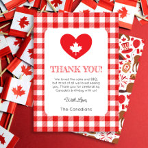 Carte de remerciements de coeur de la fête du Cana