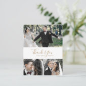 Carte de remerciements de collage photo minimalist (Debout devant)