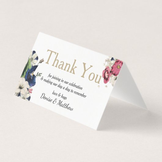 Carte de remerciements de collection externe (Front)