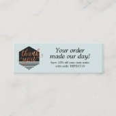 Carte de remerciements de commande personnalisée m (Devant)