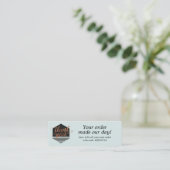 Carte de remerciements de commande personnalisée m (Debout devant)