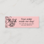 Carte de remerciements de commande personnalisée v (Devant)