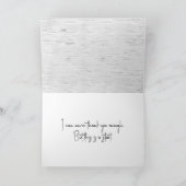 Carte de remerciements de conception de bouleau bl (Intérieur)