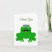 Carte de remerciements de conception de grenouille (Devant)