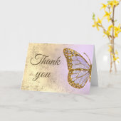 carte de remerciements de conception lavande (Fleur jaune)