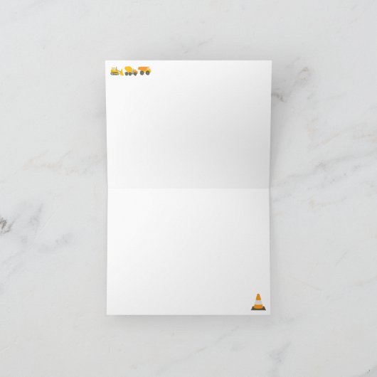 Carte de remerciements de construction (Intérieur)