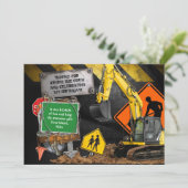 Carte de remerciements de construction (Debout devant)