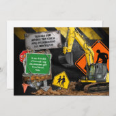 Carte de remerciements de construction (Devant / Derrière)