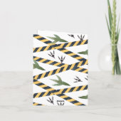 Carte de remerciements de construction Dino (Dos)