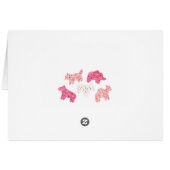 Carte de remerciements de cookies animaux congelés (Dos Horizontal)