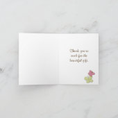 Carte de remerciements de correspondance de baby s (Intérieur)