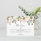 Carte de remerciements De Coton Magnolia Célébrati (Debout devant)