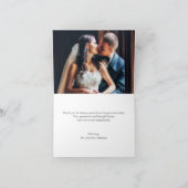 Carte de remerciements de couleur modifiable de la (Intérieur)