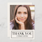 Carte de remerciements DE COULEURS MODIFIABLE À L' (Devant / Derrière)