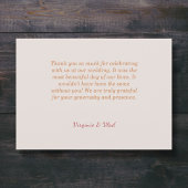 Carte de remerciements de couronne et de Mariage d