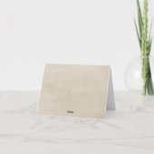 Carte de remerciements de couronnes beige (Dos)