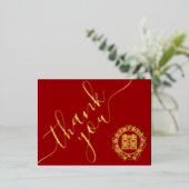 Carte de remerciements de couronnes florales maria (Debout devant)